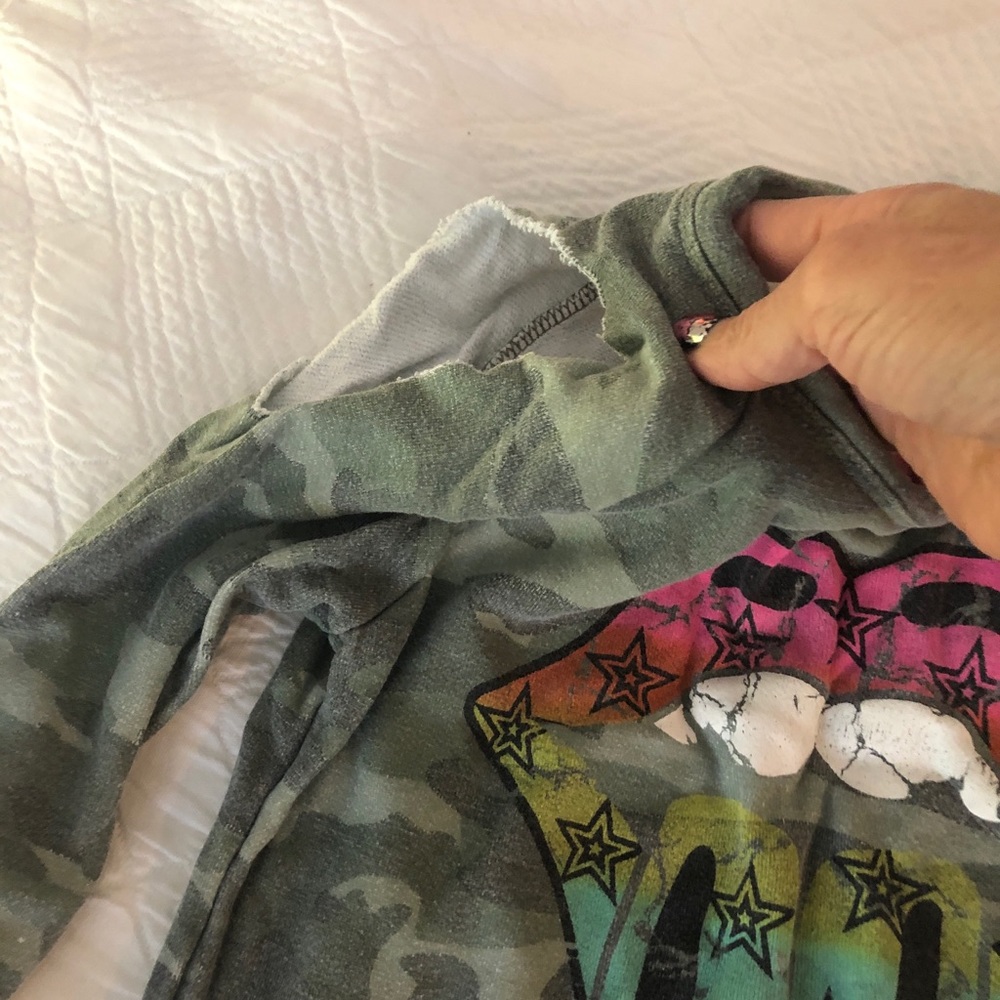 Flowers by Zoe camouflage girls sweatshirt